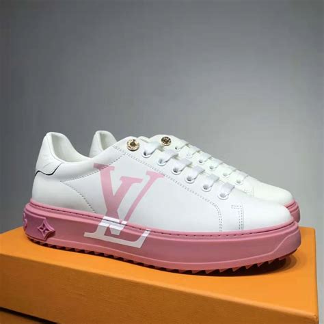 louis vuitton sneakers time out blanche|louis vuitton trainer sneaker pink.